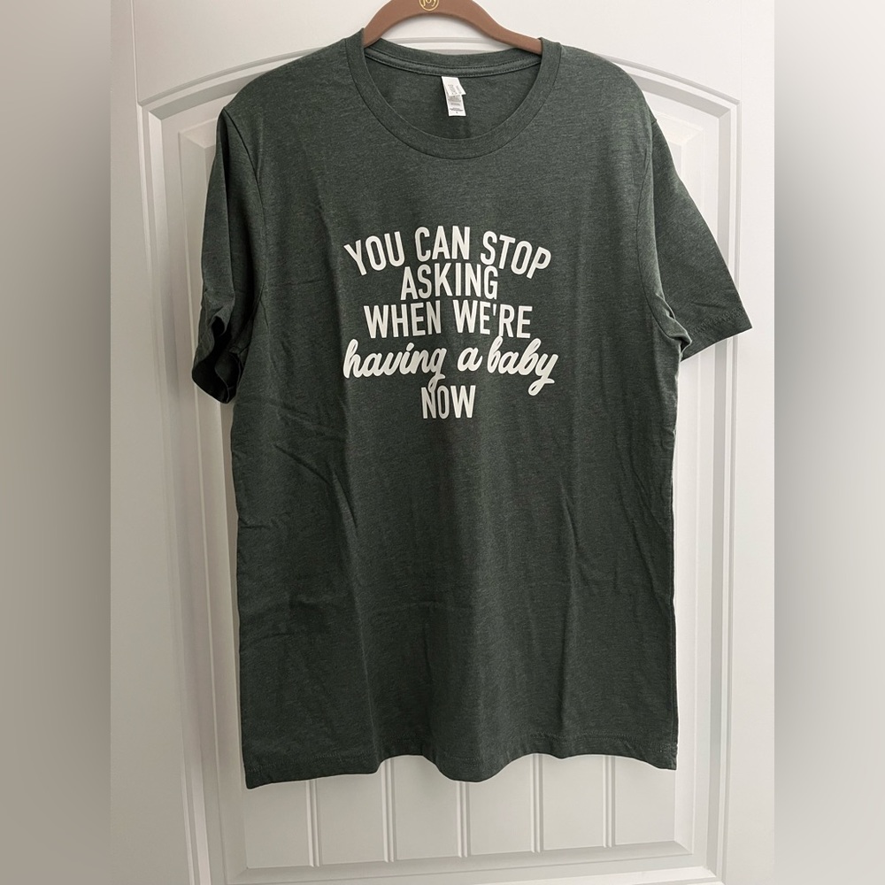 Snarky pregnancy graphic tee